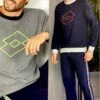 Pigiama Uomo Lungo 100% Cotone Jersey Lotto 4062 Prezzo Promozionale