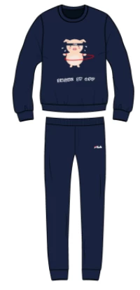 Pigiama Uomo Fila 1083 100% Cotone Caldo Interlock