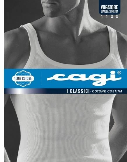 Canottiera Uomo 100% Cotone Costine Cagi 1100 1 Canottiera Uomo 100% Cotone Costine Cagi 1100