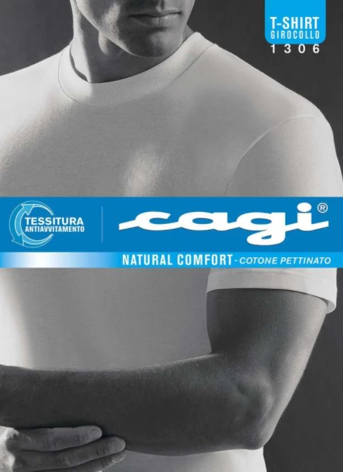 Maglia Uomo T-Shirt Girocollo 100% Cotone Gagi 1306 1 Maglia Uomo T-Shirt Girocollo 100% Cotone Gagi 1306