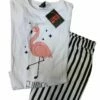 Pigiama Donna Corto 100% Cotone THINK PINK 2001 Outlet