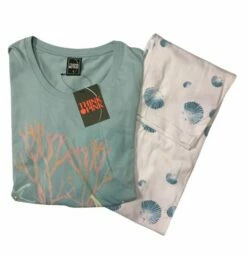 Pigiama Donna 100% Cotone Lungo THINK PINK 2003 Outlet