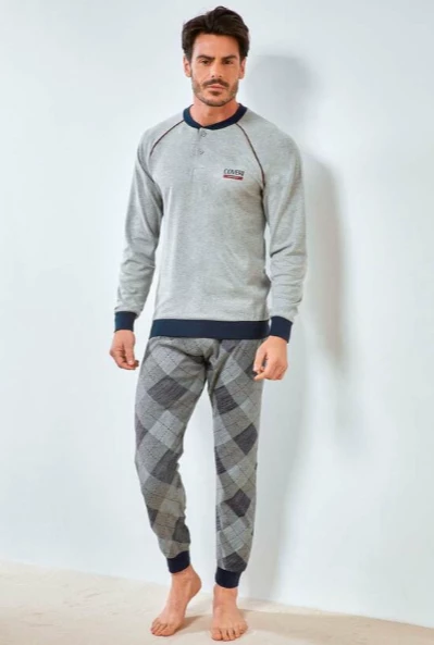 Pigiama Uomo Cotone Pesante Enrico Coveri 2094 Special Price 2 Pigiama Uomo Cotone Pesante Enrico Coveri 2094 Special Price - immagine 2