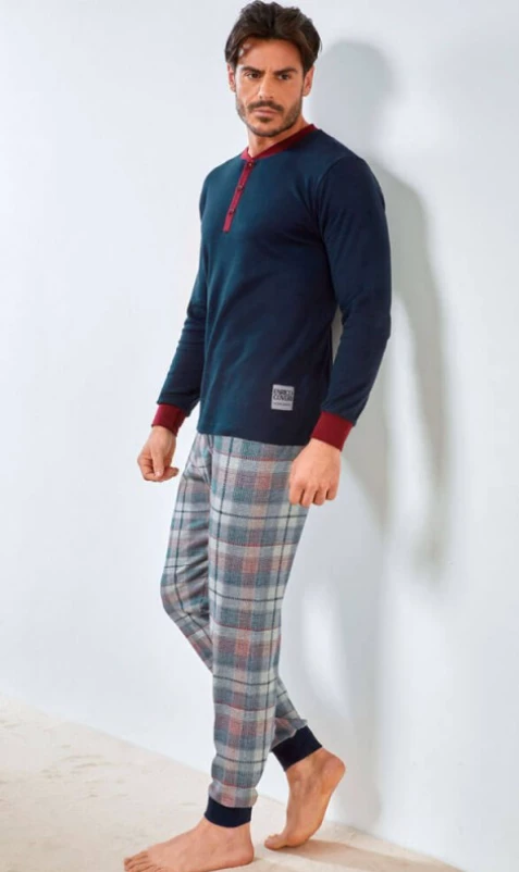 Pigiama Uomo Cotone Pesante Enrico Coveri 2097 Special Price 2 Pigiama Uomo Cotone Pesante Enrico Coveri 2097 Special Price - immagine 2