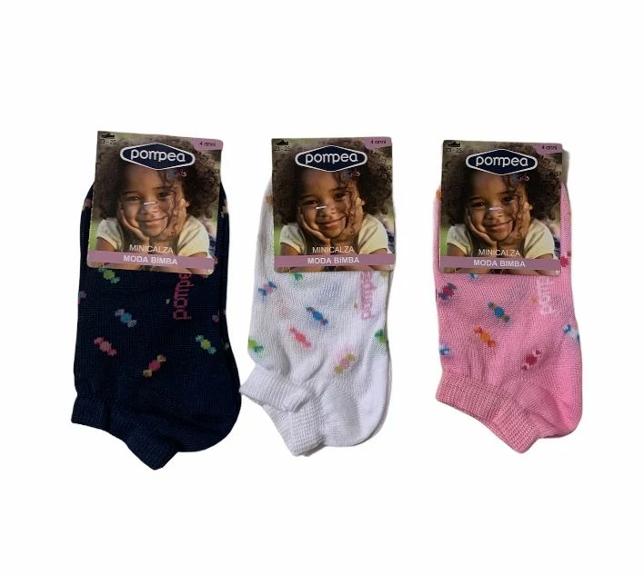 Calzino Bimba Minicalza Cotone Leggero Pompea GMG 1 Calzino Bimba Minicalza Cotone Leggero Pompea GMG