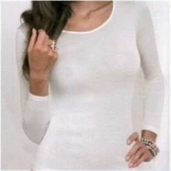 Maglia Donna Manica Lunga Lana E Seta Emmebivi 91404