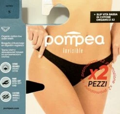 Slip Donna Invisibile Vita Bassa Cotone Elasticizzato Pompea Essential
