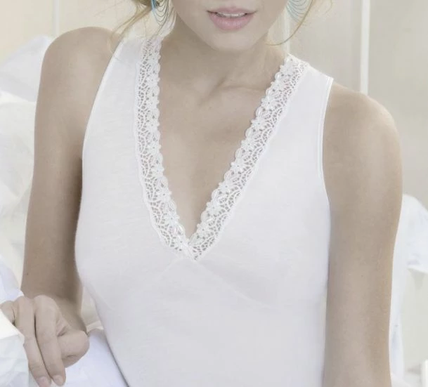 Canottiera Donna Larga Stretta Con Forma Del Seno Filo Di Scozia Con Pizzo Emmebivi 19912 1 Canottiera Donna Larga Stretta Con Forma Del Seno Filo Di Scozia Con Pizzo Emmebivi 19912