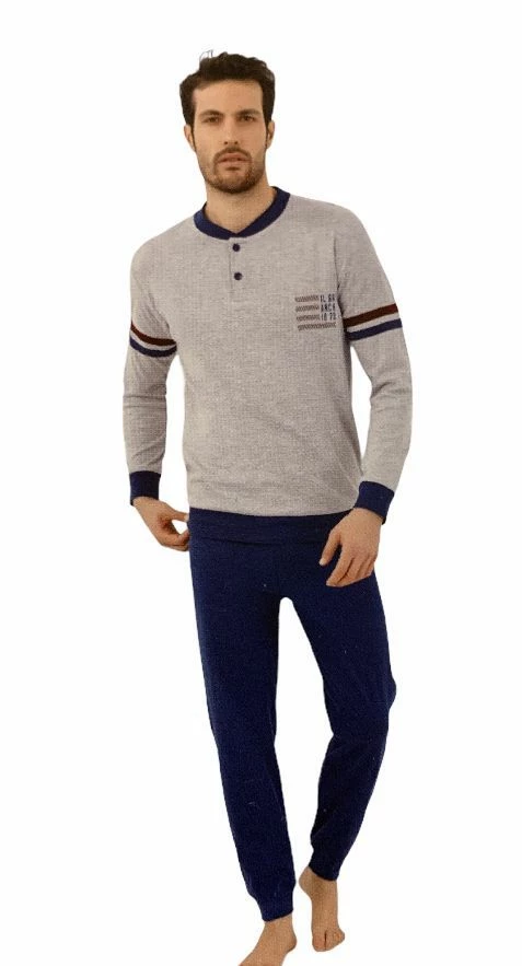Pigiama Uomo 100% Cotone Caldo Invernale Il Granchio 4003 1 Pigiama Uomo 100% Cotone Caldo Invernale Il Granchio 4003