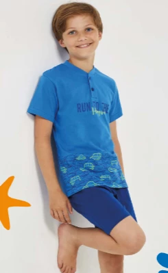 Pigiama Bambino Corto Il GRANCHIETTO 4061 1 Pigiama Bambino Corto Il GRANCHIETTO 4061