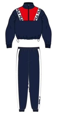 Tuta Donna Sportiva Fila 4063 Cotone Felpato 1 Tuta Donna Sportiva Fila 4063 Cotone Felpato