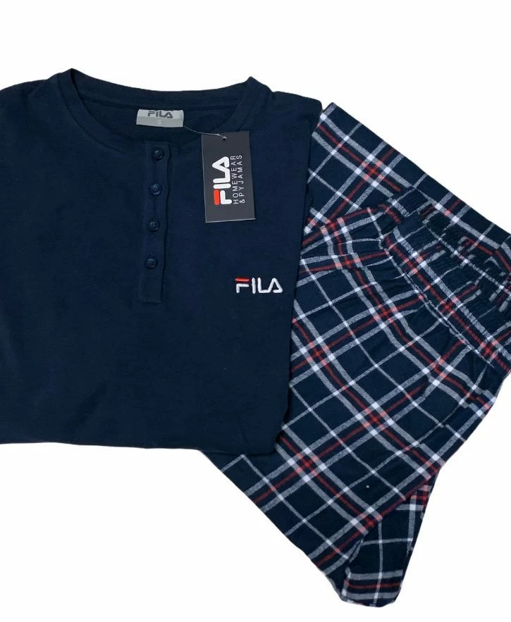 Pigiama Donna Fila 4075 Cotone Caldo Invernale 2 Pigiama Donna Fila 4075 Cotone Caldo Invernale - immagine 2