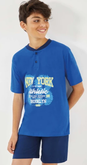 Pigiama Ragazzo Corto Il GRANCHIETTO 4082 1 Pigiama Ragazzo Corto Il GRANCHIETTO 4082