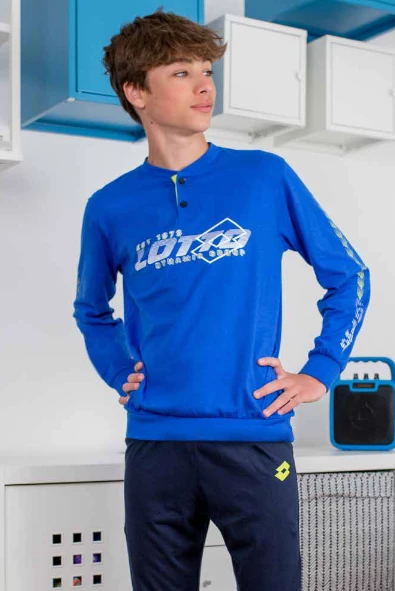 Pigiama Ragazzo Lungo Cotone Jersey Lotto 4118 Outlet 1 Pigiama Ragazzo Lungo Cotone Jersey Lotto 4118 Outlet