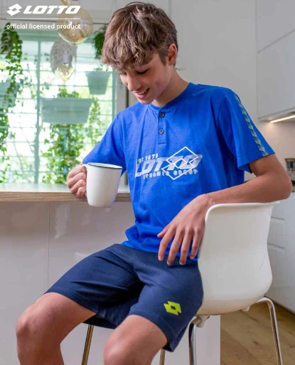 Pigiama Ragazzo Corto Cotone Jersey Lotto 4123 Outlet 1 Pigiama Ragazzo Corto Cotone Jersey Lotto 4123 Outlet