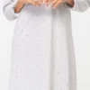 Camicia Da Notte Manica Lunga 100% Cotone Jersey Karelpiu' 415