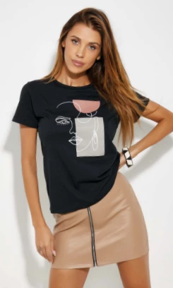 Maglia Donna T-Shirt Moda Jadea 4384