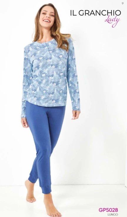 Pigiama Donna Cotone Jersey IL GRANCHIO Lady 5028 Outlet 1 Pigiama Donna Cotone Jersey IL GRANCHIO Lady 5028 Outlet