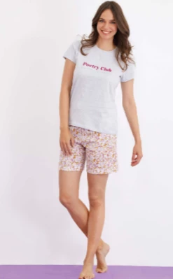 Pigiama Donna Corto Cotone Enrico Coveri 5185