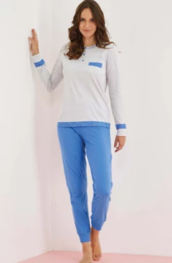 Pigiama Donna Cotone Jersey Enrico Coveri 5207 Outlet