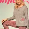 Pigiama Donna Cotone Caldo Invernale Infiore 533