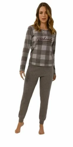 Pigiama Donna 100% Caldo Cotone Il Granchio 6004 -Sconto Intimo Outlet in Italia 6004 g