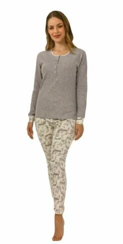 Pigiama Donna 100% Caldo Cotone Il Granchio 6006 -Sconto Intimo Outlet in Italia 6006 g