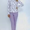 Pigiama Donna Lungo 100% Cotone Jersey Il Granchio Lady 414