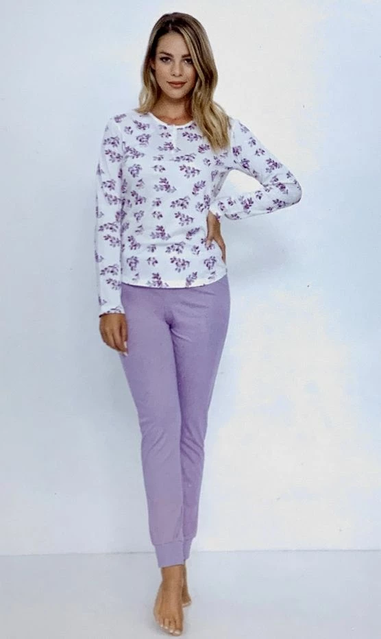 Pigiama Donna Lungo 100% Cotone Jersey Il Granchio Lady 414 1 Pigiama Donna Lungo 100% Cotone Jersey Il Granchio Lady 414