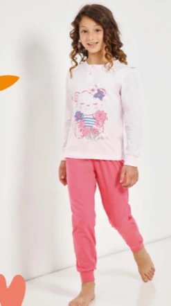 Pigiama Bambina Lungo Il GRANCHIETTO 7038 -Sconto Intimo Outlet in Italia 7038 r 2