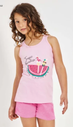 Completo Bambina Canottiera Corto IL GRANCHETTO 7053