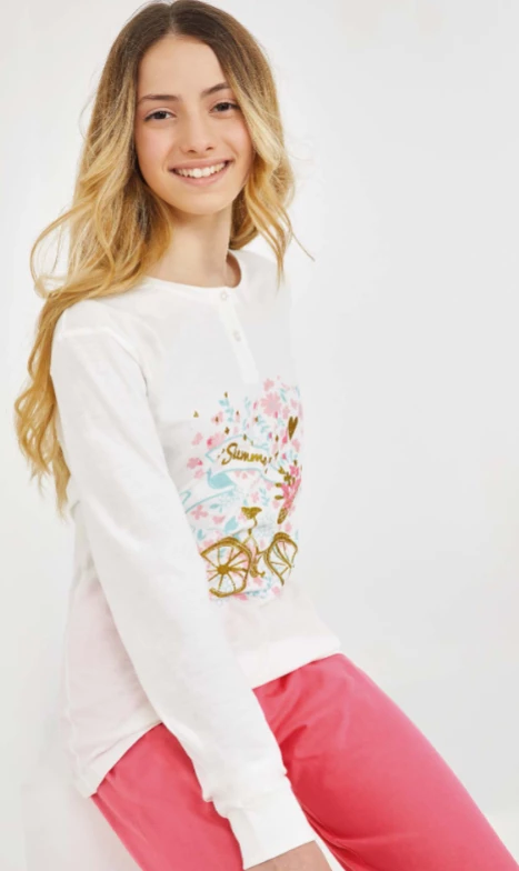 Pigiama Ragazza Junior Il GRANCHIETTO 7055 1 Pigiama Ragazza Junior Il GRANCHIETTO 7055