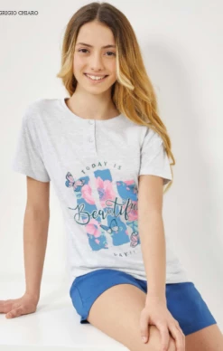 Pigiama Ragazza Corto Il GRANCHIETTO 7061