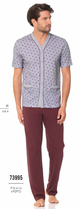 Pigiama Uomo Aperto M/M 100% Cotone 73995 You 365 Outlet 1 Pigiama Uomo Aperto M/M 100% Cotone 73995 You 365 Outlet