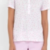 Pigiama Donna Corto 100% Cotone Linclalor 74183 Prezzo Promozionale