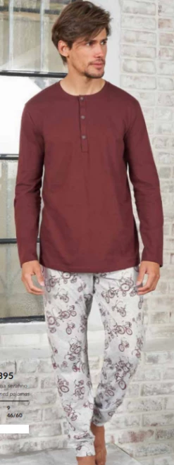 Pigiama Uomo 100% Cotone Jersey Leggero You365 74395