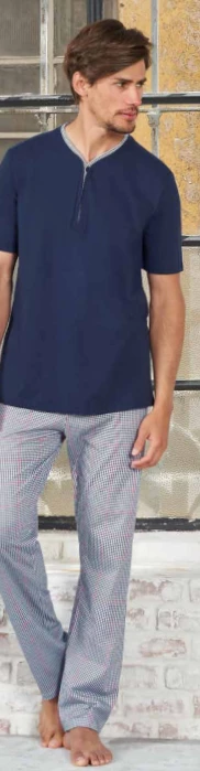 Pigiama Uomo 100% Cotone Jersey Leggero You365 74499
