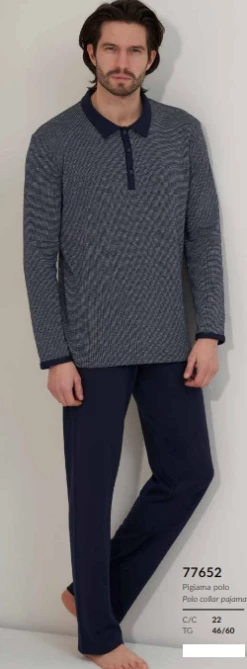 Tuta Uomo Casa Polo Cotone Caldo Invernale You365 77652