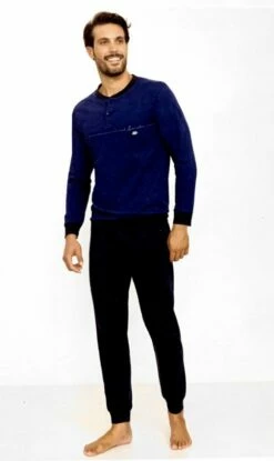 Pigiama Uomo Lungo 100% Cotone Jersey IL GRANCHIO 360 Prezzo Promozionale