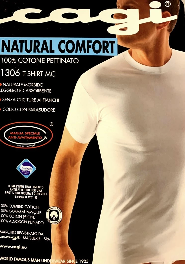 Maglia Uomo T-Shirt Girocollo 100% Cotone Gagi 1306 2 Maglia Uomo T-Shirt Girocollo 100% Cotone Gagi 1306 - immagine 2