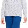 Pigiama Donna Manica Lunga 100% Cotone Karel 8047
