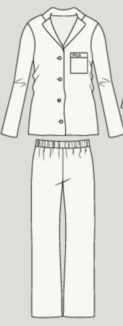 Pigiama Donna Raso Aperto Fila 4039 Pezzo Unico Campionario Special Price