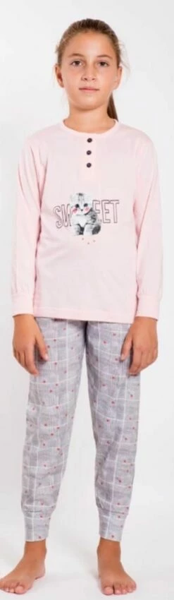 Pigiama Bambina Manica Lunga 100% Cotone Karelpiu' 8155 -Sconto Intimo Outlet in Italia 8155 1