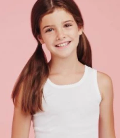 Canottiera Bambina Spalla Larga 100% Cotone Ellepi 8227