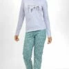 Pigiama Donna Lungo 100% Cotone Jersey Il Granchio Lady 415
