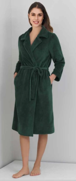 Vestaglia Donna Incrociata Coral Pile Linclalor 88560