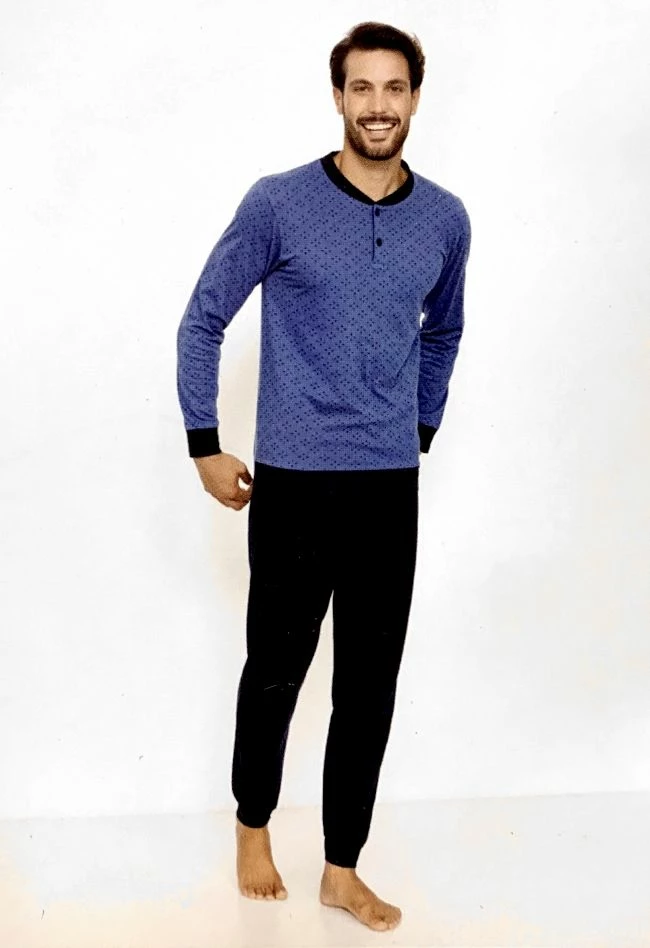 Pigiama Uomo Lungo 100% Cotone Jersey IL GRANCHIO 361 Prezzo Promozionale 2 Pigiama Uomo Lungo 100% Cotone Jersey IL GRANCHIO 361 Prezzo Promozionale - immagine 2