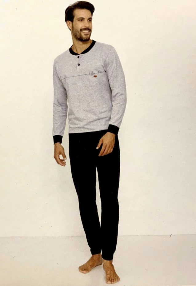 Pigiama Uomo Lungo 100% Cotone Jersey IL GRANCHIO 360 Prezzo Promozionale 2 Pigiama Uomo Lungo 100% Cotone Jersey IL GRANCHIO 360 Prezzo Promozionale - immagine 2