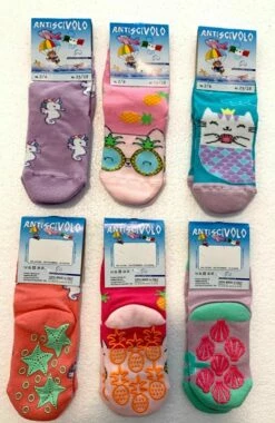 Calzino Bimba Antiscivolo Cotone Leon D'Oro Tris