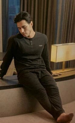 Pigiama Uomo Fila 1084 Cotone Caldo Interlock -Sconto Intimo Outlet in Italia b1084